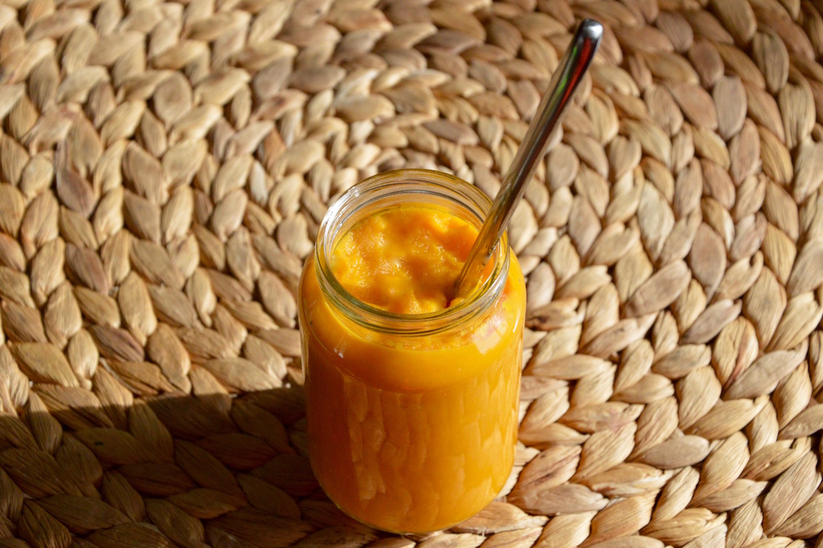 Carrot And Sweet Potato Baby Puree Recipe From 4 Months Cooking For My Baby