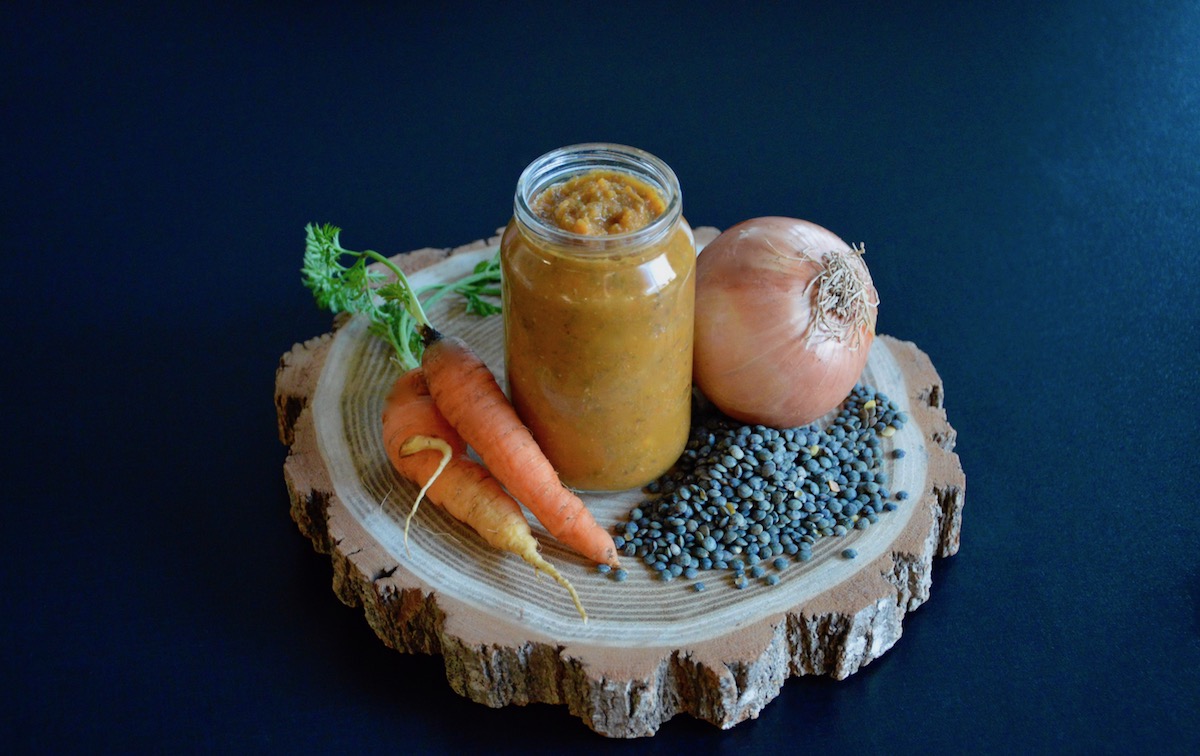 Recette de mouliné de lentilles carottes et oignon pour bébé (Dès 8 mois)