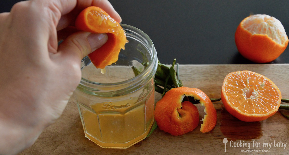 Compote pomme –mandarine à l'eau de fleur d'oranger - une recette de  Régalez Bébé