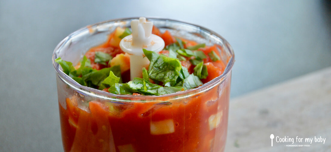 Sauce tomate maison pour bébé - Programme Malin