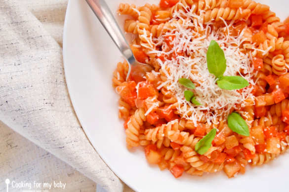 Recette d'écrasé de carottes et pommes de terre aux saveurs italiennes pour  bébé (Dès 8 mois) • Cooking for my baby